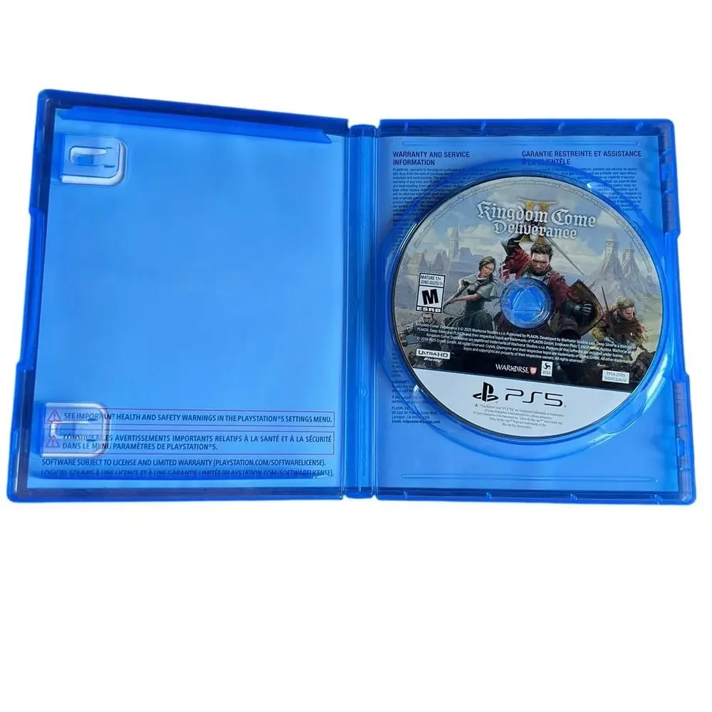PS5 Kingdom Come Deliverance II 2 Video Game PlayStation with case EUC